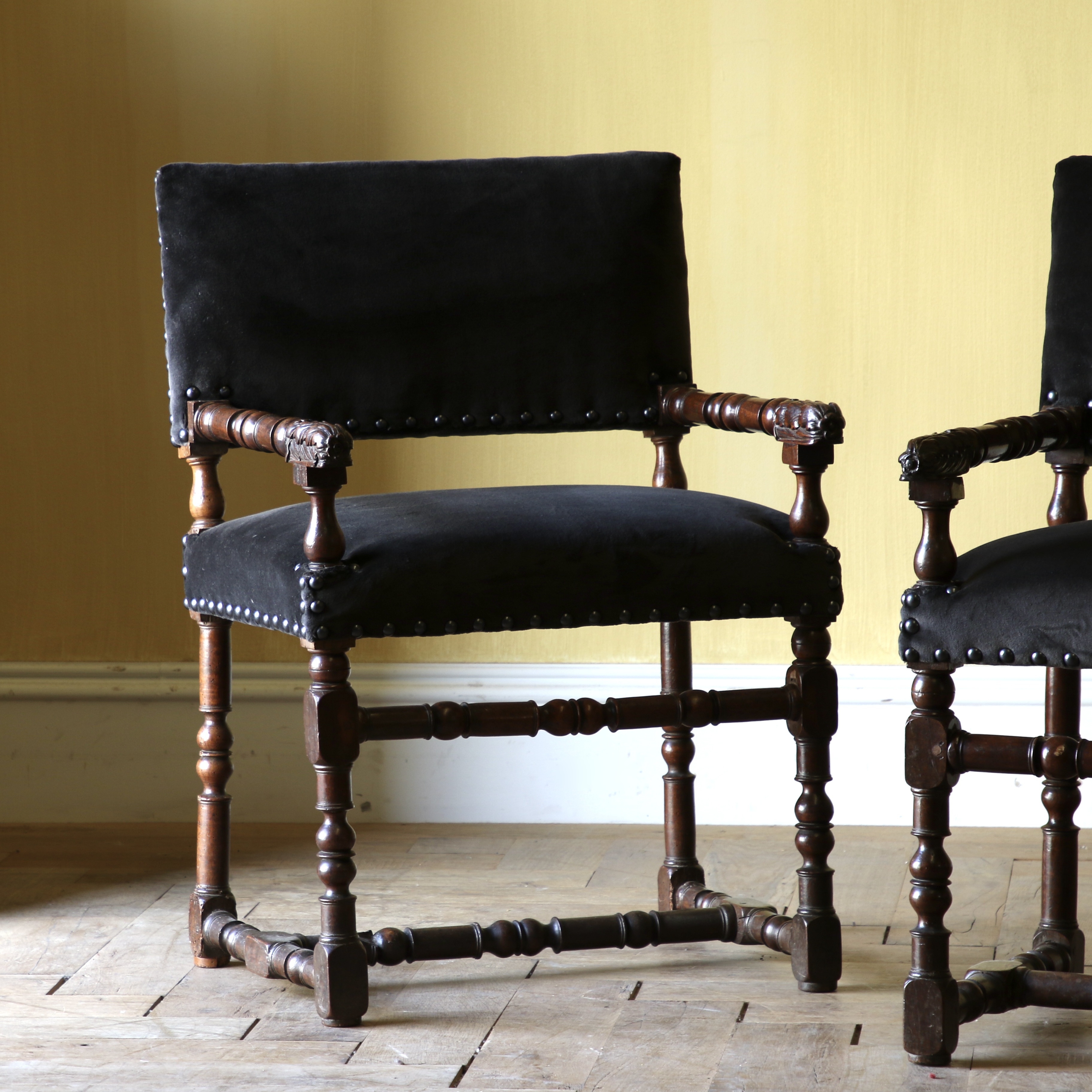 Pair of Early English Chairs
